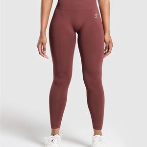 Gymshark Everyday Seamless Leggings - Burgundy Brown